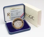 NWTM Round Mountain Gold Corp. Centennial Gilt 2 oz .999 Silver Round in OGP