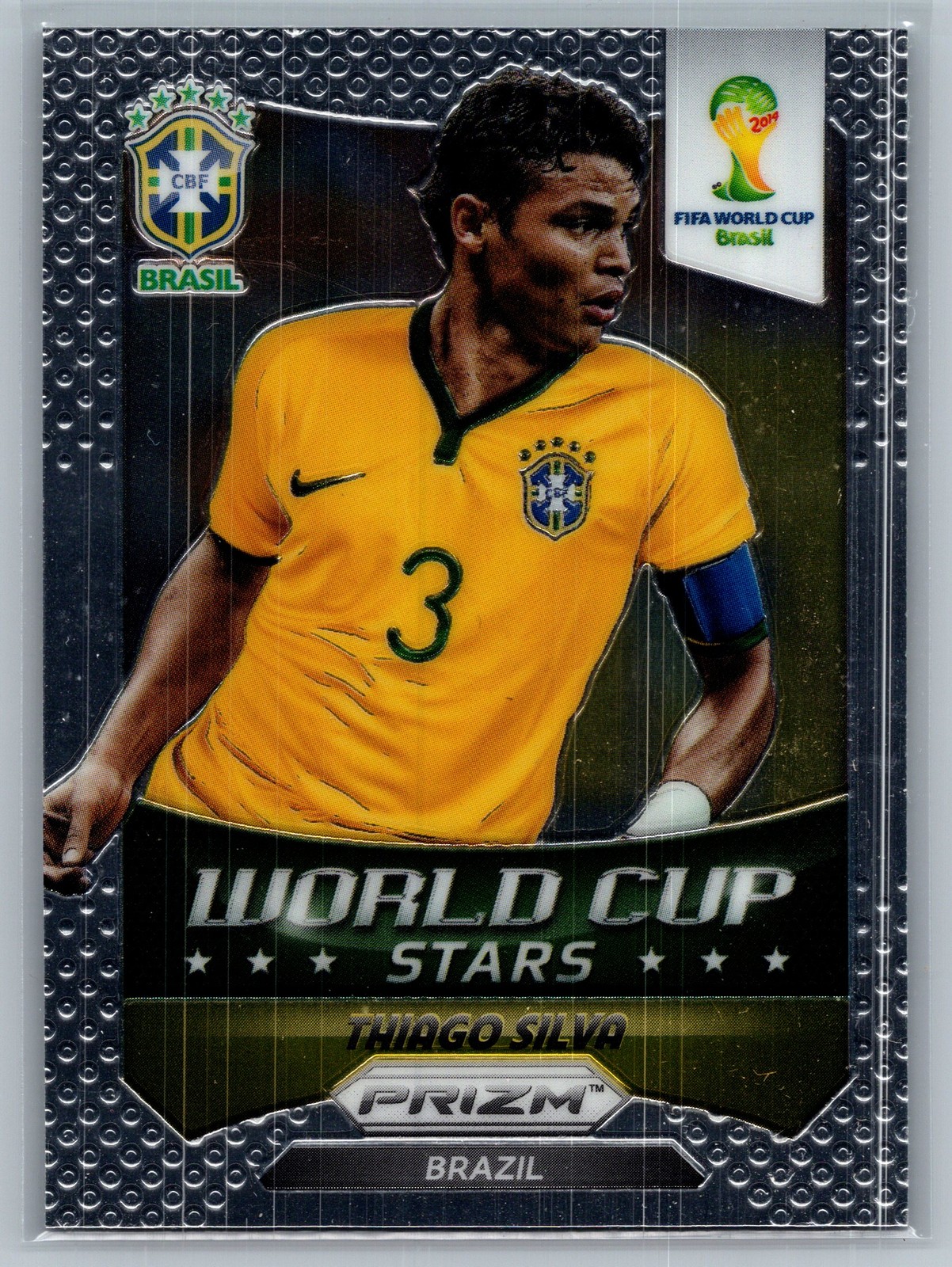 2014 Panini Prizm FIFA World Cup Brazil #8 Thiago Silva World Cup Stars