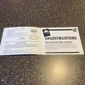Nintendo NES Instruction Manual Ghostbusters