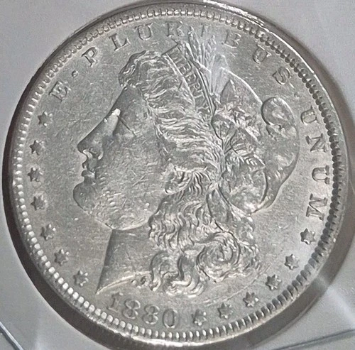 1880-P AU/UNC  Morgan Silver Dollar NO~RESERVE From Private Collection #1729
