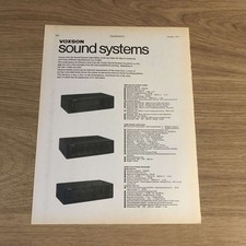 GRAM164 MAGAZINE ADVERT 11X8 VOXSON R303 STEREO TUNER