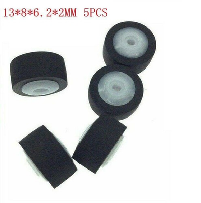 #ad 5PCS 13*8*6.2*2mm Tape Recorder Rubber Pressure Belt Pulley For Sharp GF700 777 $25.99
