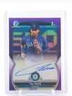 TAI PEETE 2023 BOWMAN CHROME DRAFT PURPLE REFRACTOR 1ST AUTO /250 #CDA-TP Q5361