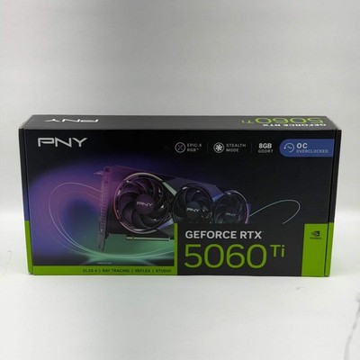 New PNY GeForce RTX 5060 Ti OC 8GB GDDR7 Graphics Card VCG5060T8TFXXPBW1-O