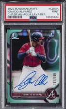 2022 BOWMAN DRAFT CHROME DP AUTOS #CDAIA IGNACIO ALVAREZ 151/199 PSA 9 AUTO