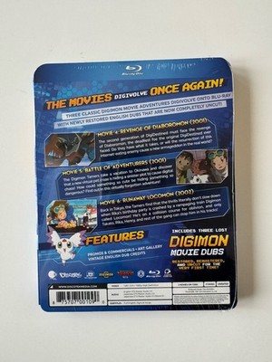 Digimon: The Movies 4-6 Blu ray w/ Slipcover Discotek Media