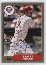 2022 Series 1 1987 Topps Baseball Gold /50 Scott Rolen #87BA-SR Auto HOF db5