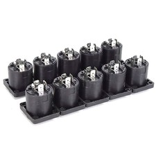 10X Speakon 4 Pin Female jack Compatible Audio Cable Panel Socket Connector