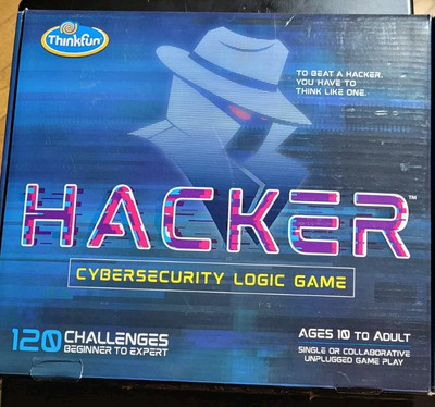 Thinkfun HACKER Cybersecurity Logic Board Game Ages 10+ New Open
