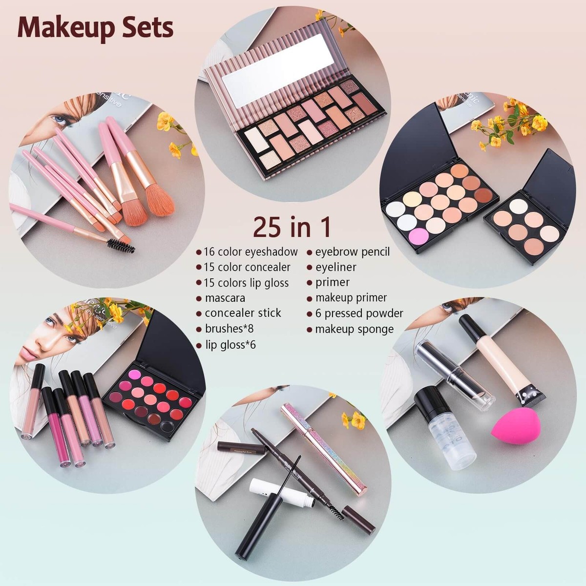 Complete Makeup Kit Women Teens All-in-One Cosmetic Beauty Set | eBay