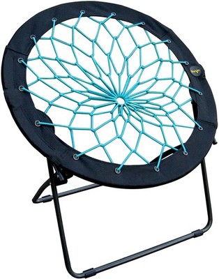 Zenithen Bunjo Bungee Dish Chair for Dorms and Bedrooms, Teal, 33