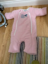 NWT!!Baby Merlin's Magic Sleepsuit Microfleece Size large 6/9Months Light pink