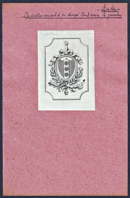Exlibris - Abzag / Perigord Seigeur De Puymege - Arms Ex-Libris