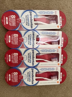 4Pack: Parodontax Complete Protection Oral Care Soft Toothbrush Total Of 8