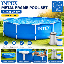 INTEX Metal Frame Pool Set 305x76 cm 10ft x 3...
