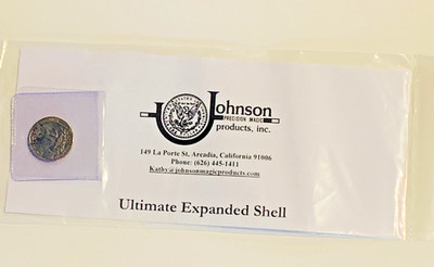 Johnson Coin Magic Ultimate Expanded Shell .25 US TAILS NEW Original Packaging