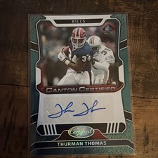 2023 Certified Canton Signatures  /15 Thurman Thomas #CCS-TT Auto HOF