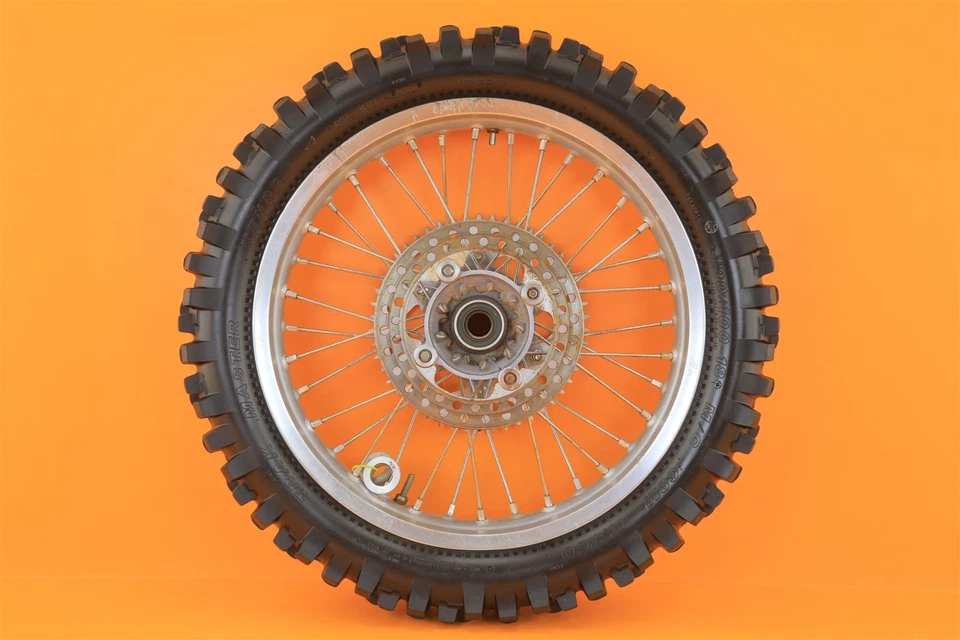 03-07 2004 TE250 TE 250 OEM задний обод колеса ступица шины ошейники в сборе 18x2,15 - Изображение 4 из 4