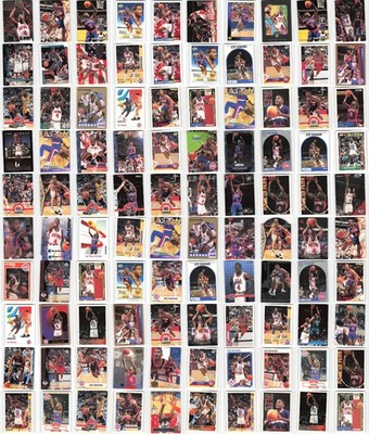 Joe Dumars Lot of 100 NBA Basketball Cards Collection - Exact Cards Shown