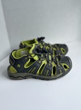 Kids Girls Boys Athletic Sandals Closed Toe Hook loop Sports Sandals Water Gray