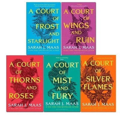 Sarah J. Maas 5 Books Collection Set A Court of Thorns and Roses Series, PB