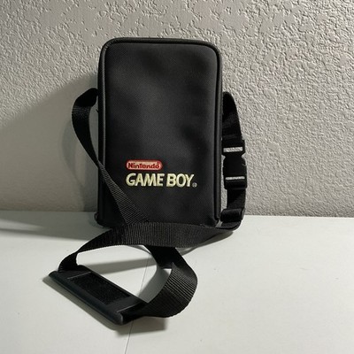 Official Nintendo Original Gameboy Black Vtg Carrying Case Bag w/Strap w/ TRAY