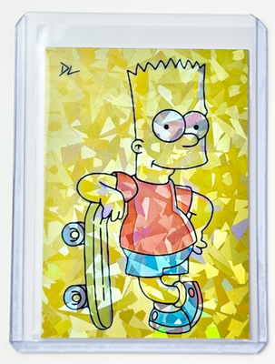 #ad #ad Bart Simpson Limited Edition Artist Signed “The Simpsons” Refractor Card 1 1 $29.95