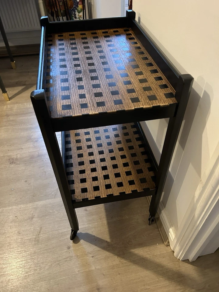 1930s Vintage Art Deco Wooden Drinks Trolley. In Excellent Condition - Image 2 of 4