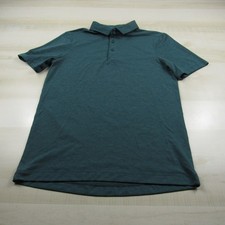 Lululemon Polo Shirt Mens Extra Small Green Performance Tech Outdoor Stretch