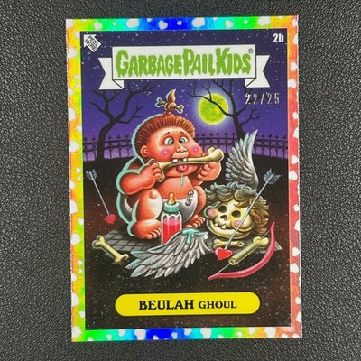 2026 Garbage Pail Kids Valentines Day Beulah Ghoul  Silver Hearts Foil /25#Z