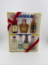 Vintage Seagram’s Mini Liquor Sampler Gift Set Display 1978-1980 Fully Intact