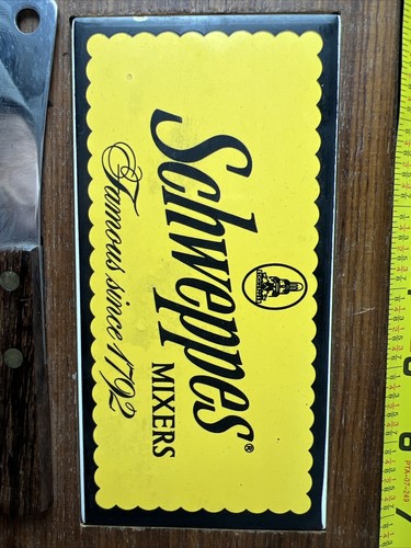 Schweppes Mixers Cutting Board Cheese Board With Knife Advertising - Picture 2 of 6