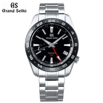 Grand Seiko SBGE253 Spring Drive GMT Sport Collection Black Dial Watch Japan New