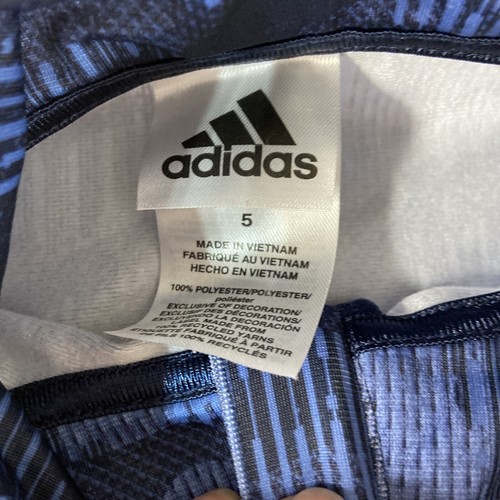 Adidas Lightweight Full Zip Jacket w Pockets Child's Size 5 Blue/Navy Blue - Picture 4 of 5