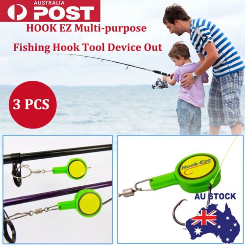 Hook Eze Fishing Gear Knot Tying Tool | Cover Hooks Fishing Rods | Line Cutter - Picture 1 of 7