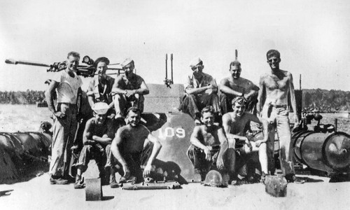WW2 WWII Photo John F Kennedy & Crew PT-109 US Navy PT Boat World War Two