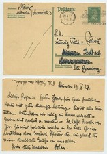 106697 - Ganzsache P 170 - Postkarte - M&uuml;nchen 20.4.1927 nach Aschbach