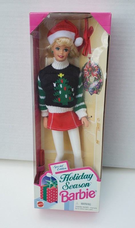 Barbie Holiday Season w/ Santa Hat #15581 Brand New In Box 1996