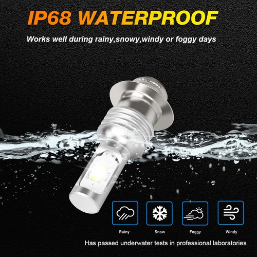 LED Headlight Bulbs For Polaris Outlaw 90 50 Sportsman 90 110 2007-2019 0453570 - Foto 3 di 10
