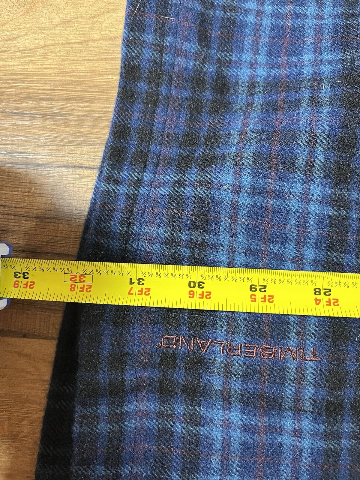 Timberland Plaid Pullover Button Down Coat Jacket… - image 8