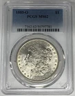 1885-O Morgan Silver Dollar Coin PCGS MS 62 (11)