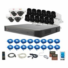 Ultra Hd Audio Capable 16 Ch. 4tb Nvr Surveillance System With 16 Cameras