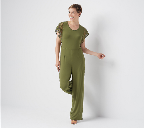 H by Halston Jet Set Jersey Wide-Leg 