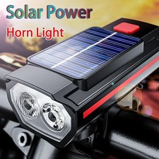 Luce Anteriore Bicicletta USB Ricaricabile con Corno Evidenziatore Mtb Strada Bici Faro