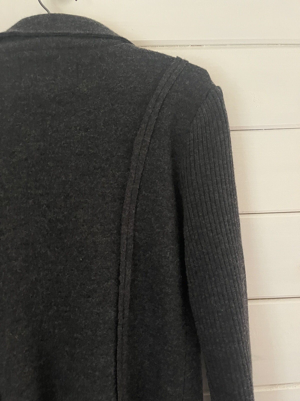 FILA Maglione The Savile Row Co London grigio antracite 100% lana moto donna piccolo