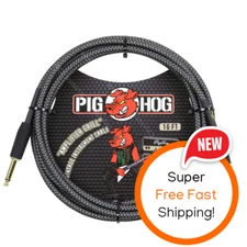 Pig Hog Right-Angle 1/4" to 1/4" Amplifier Grill Guitar Instrument PCH10AGR 