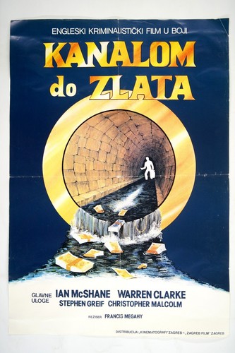 THE GREAT RIVIERA BANK ROBBERY / SEWERS OF GOLD movie poster YU 1979 IAN MCSHANE