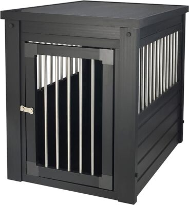 New Age Pet ecoFLEX Pet Crate/End Table, Small, Espresso 23.8''L x 18.2''W x 22.2''
