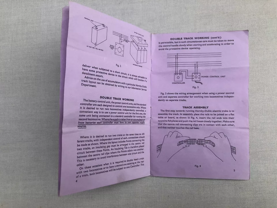 Original Hornby Dublo Instructions For 3-Rail 0-6-0 Shunting Locomotive 3231 GC - Image 3 of 4