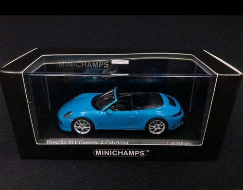 Porsche 991 carrera 4 cabriolet Miami blau 2016 - Minichamps 410 067 232 - Foto 8 di 8
